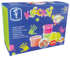 Vopsea pentru pictura cu degetele - 4 culori neon
