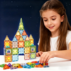 Joc magnetic Diamond cu lumini  - 73 piese (7.5 cm)