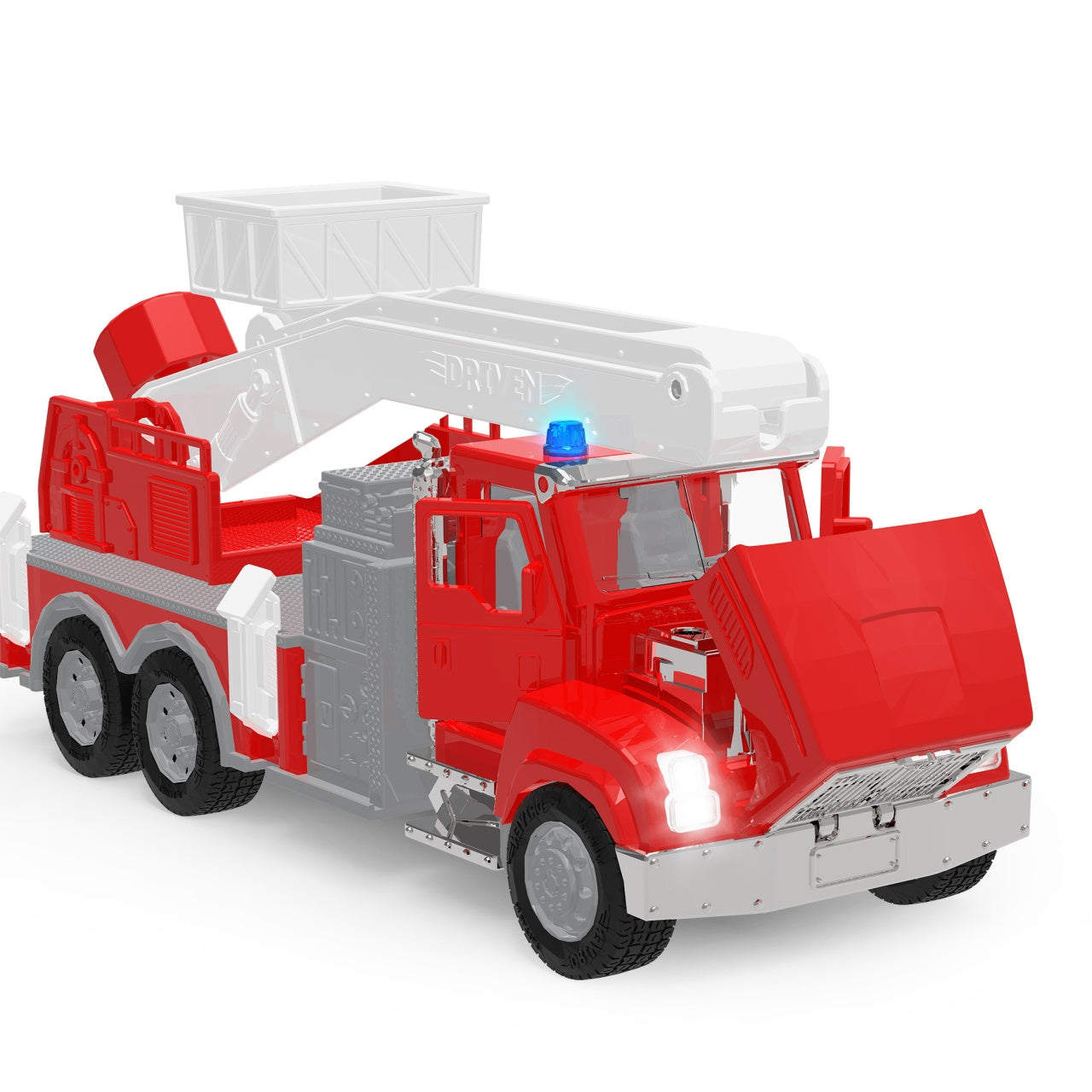 Camion de pompieri Micro Driven 22.8 x 10 x 10.2 cm