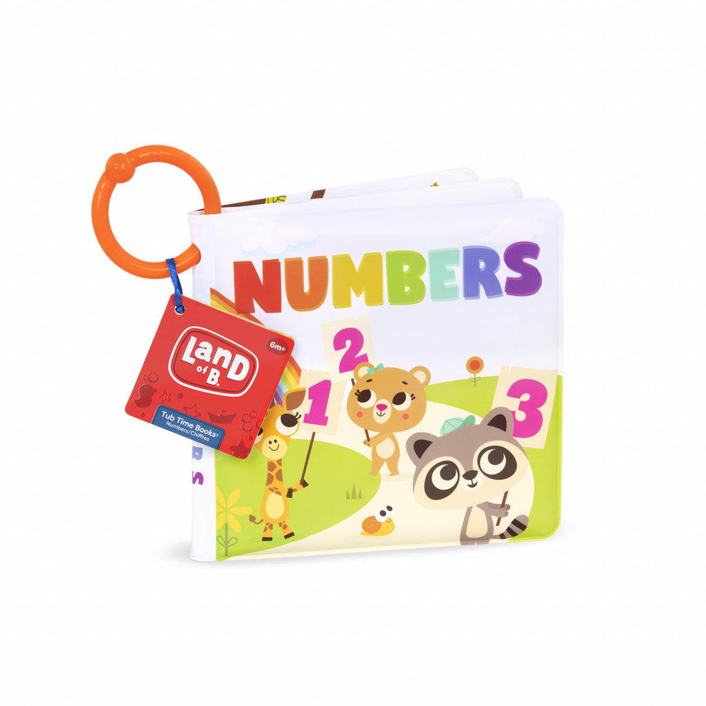 Carte educativa de baie Numerele Land of B.Toys