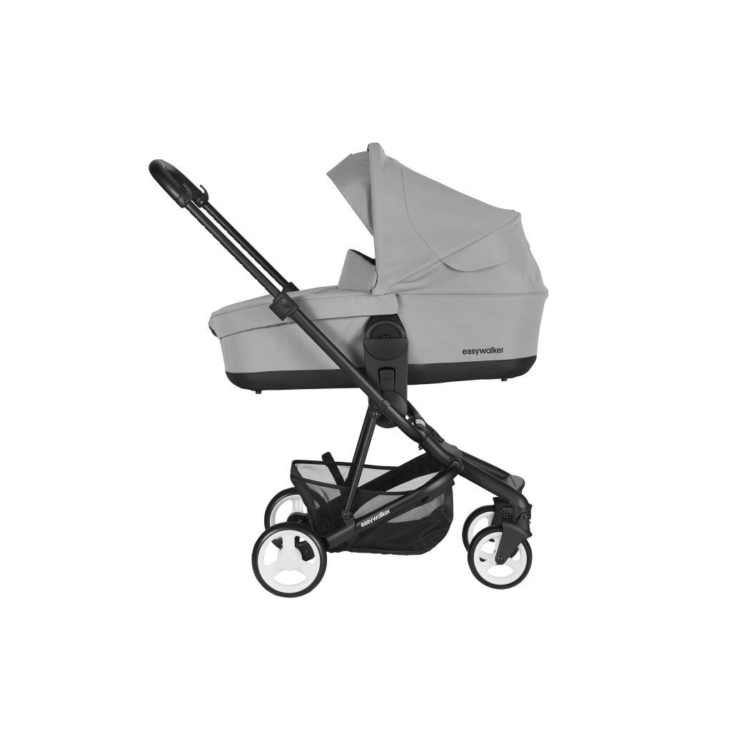 Charley Cloud Grey Stroller with Black Wheels