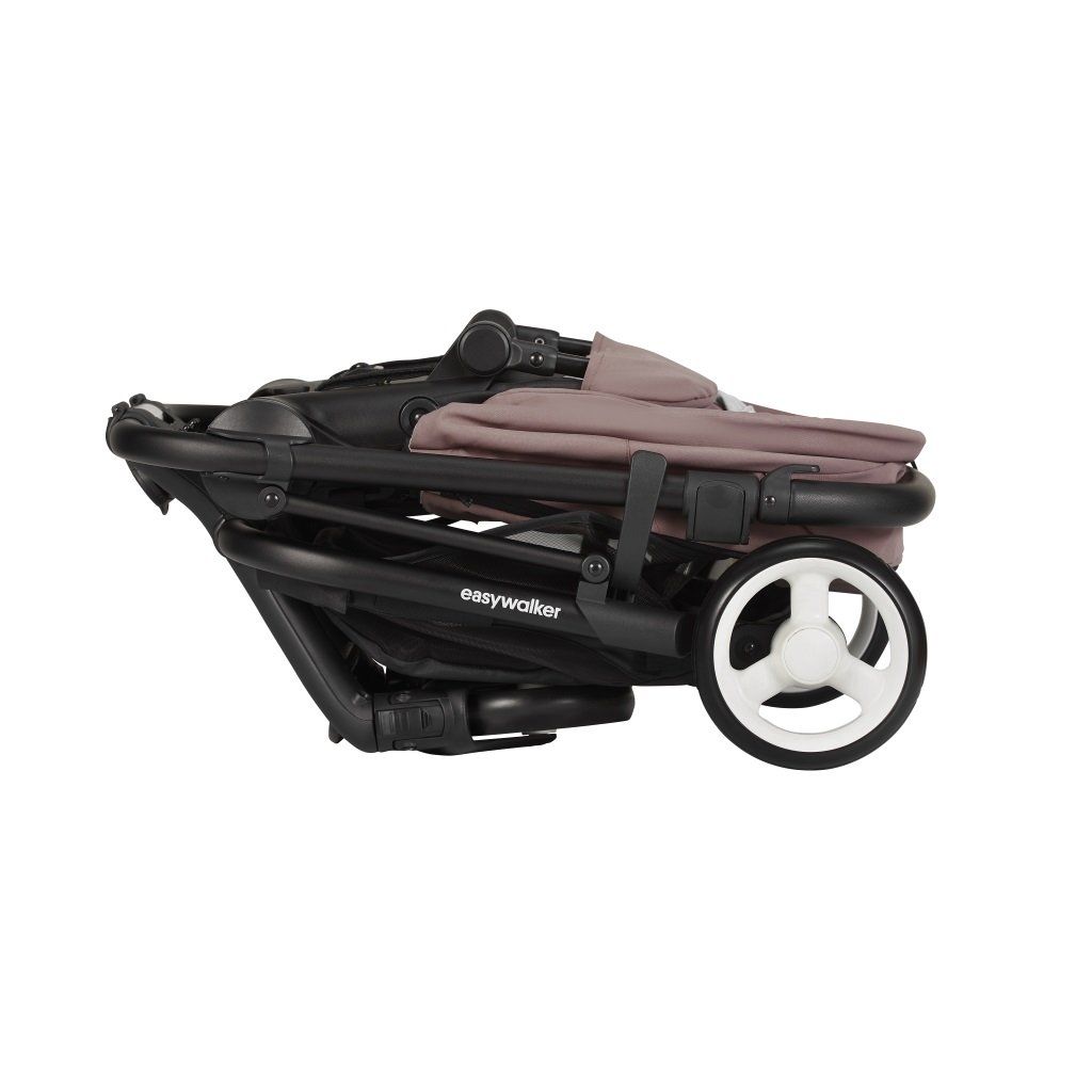 Carucior Charley Desert Pink Roti Negre