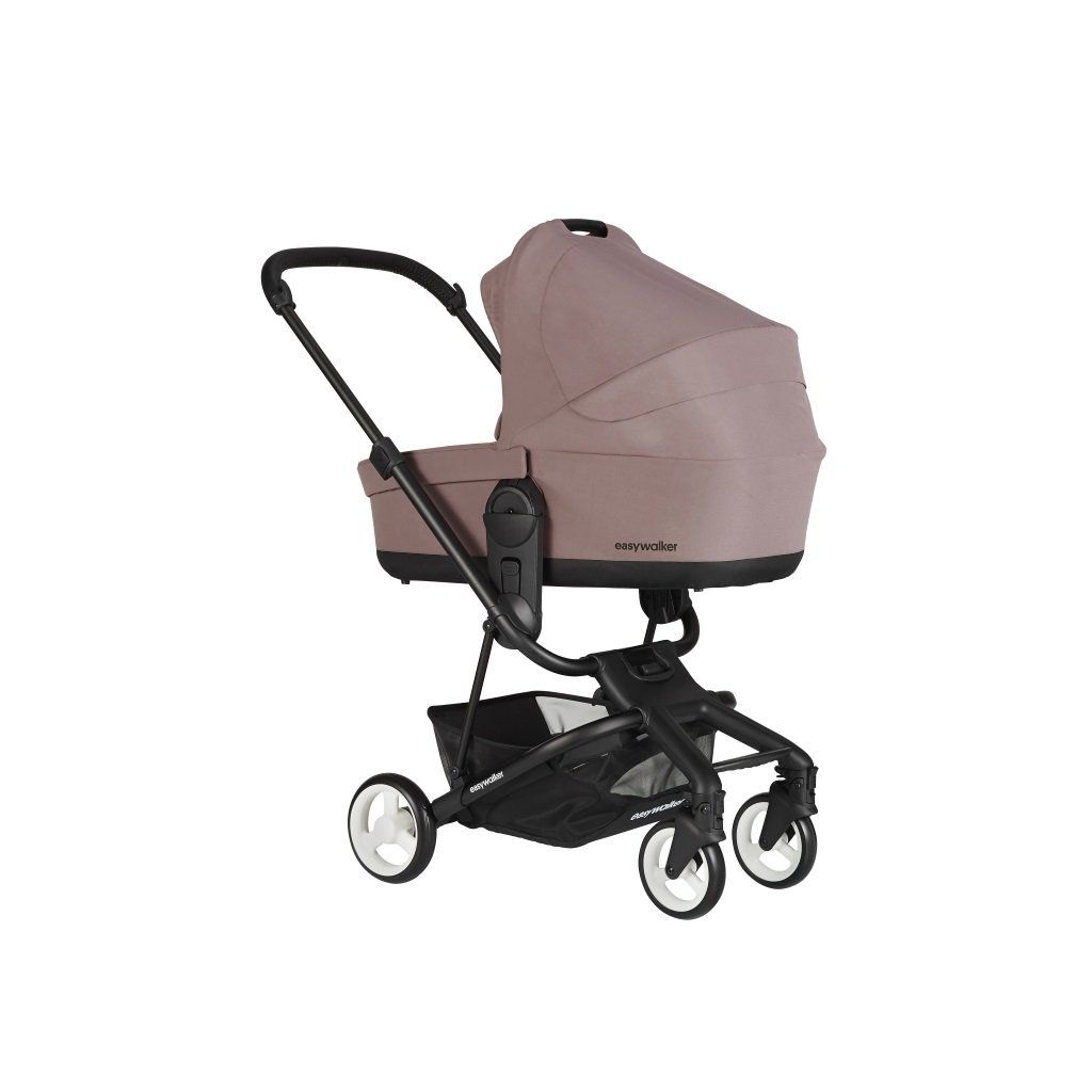 Carucior Charley Desert Pink Roti Negre