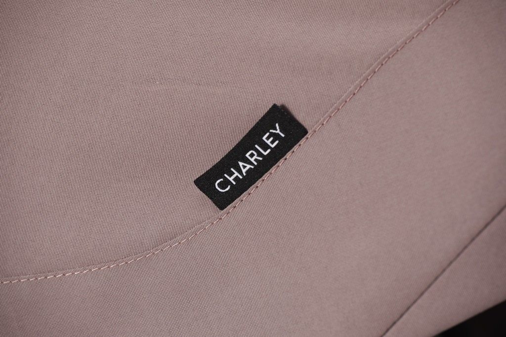 Carucior Charley Desert Pink Roti Negre