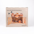 Egmont Toys Casuta de papusi cu doua veverite de plus lemn EN71 3 ani+