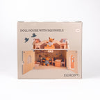 Egmont Toys Casuta de papusi cu doua veverite de plus lemn EN71 3 ani+