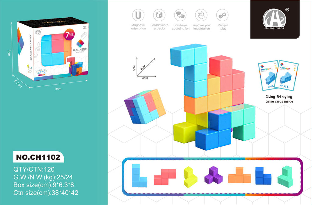 Joc de logica magnetic - Cub Soma