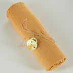 ONINO - Muselina multifunctionala din bumbac 100% organic, HUG.me, Honey Gold, x1 bucata, 120 x 120 cm, certificata GOTS