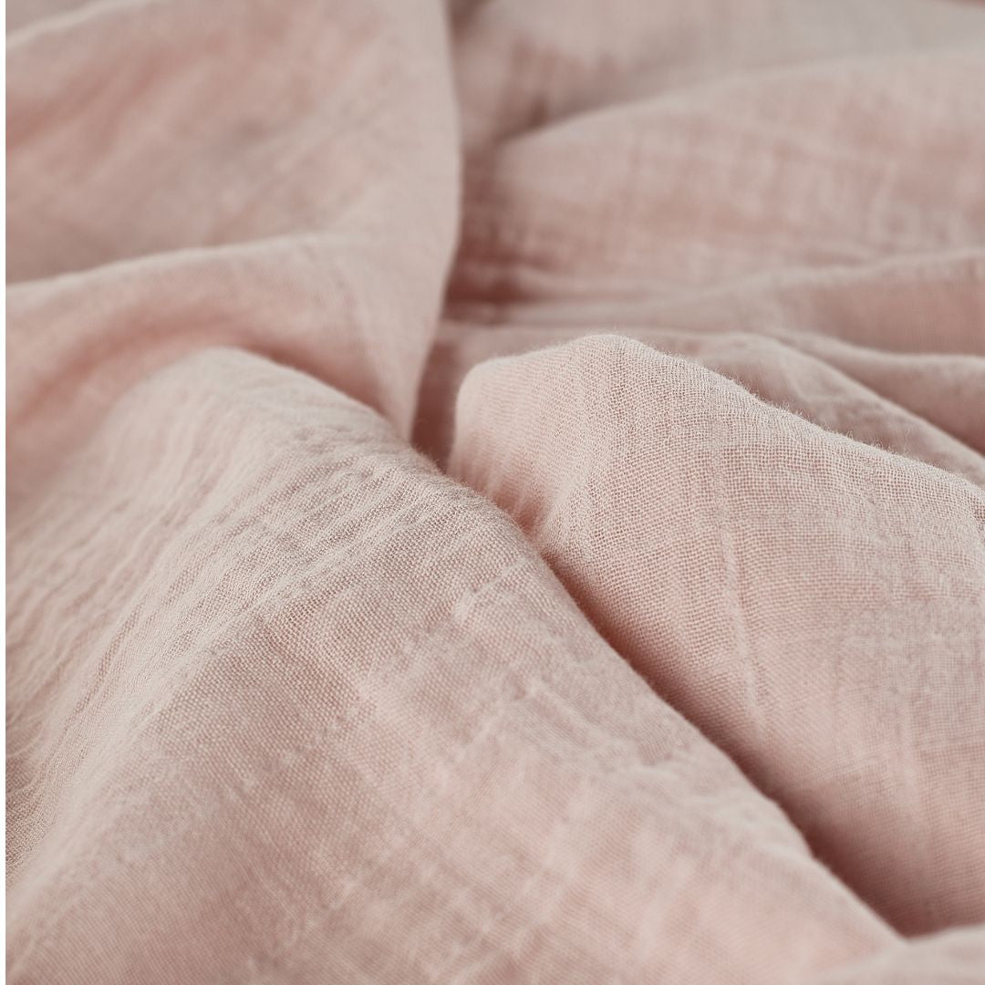 ONINO - Muselina multifunctionala din bumbac 100% organic, HUG.me, Warm Peach, x1 bucata, 120 x 120 cm, certificata GOTS