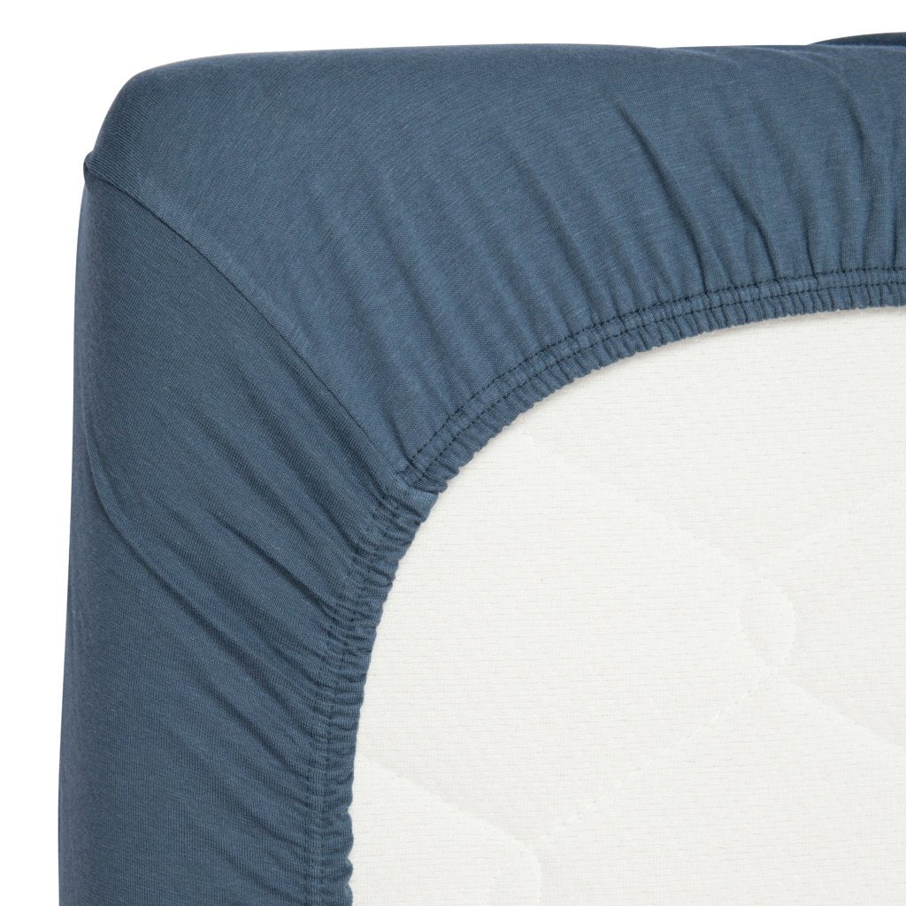 Bamboo Fitted Sheet 60 x 120 cm Navy