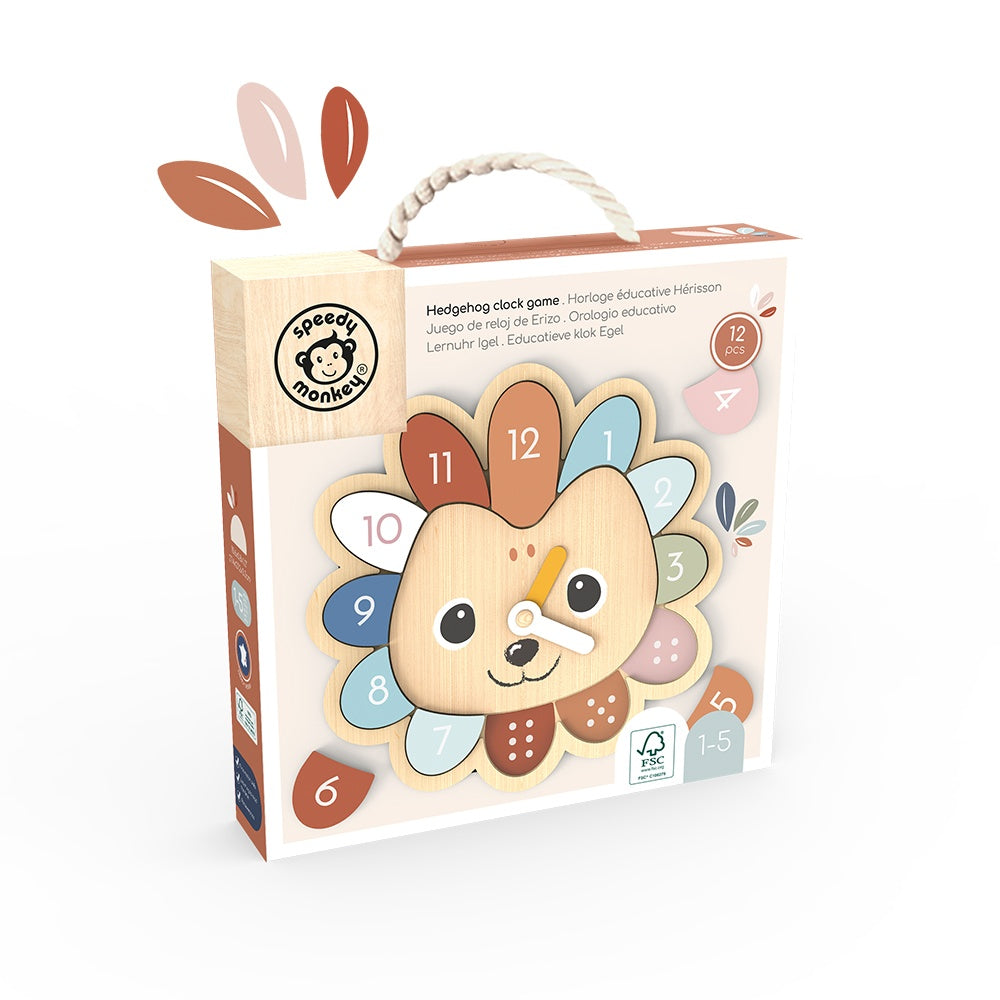 Ceas educativ din lemn, Speedy Monkey