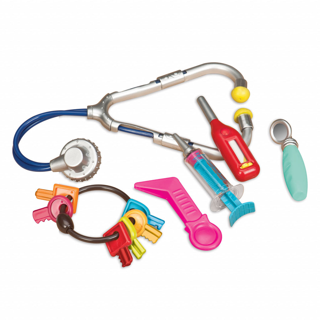 B.Toys Toy Vet Clinic with 6 Rooms and 2 Plush Animals