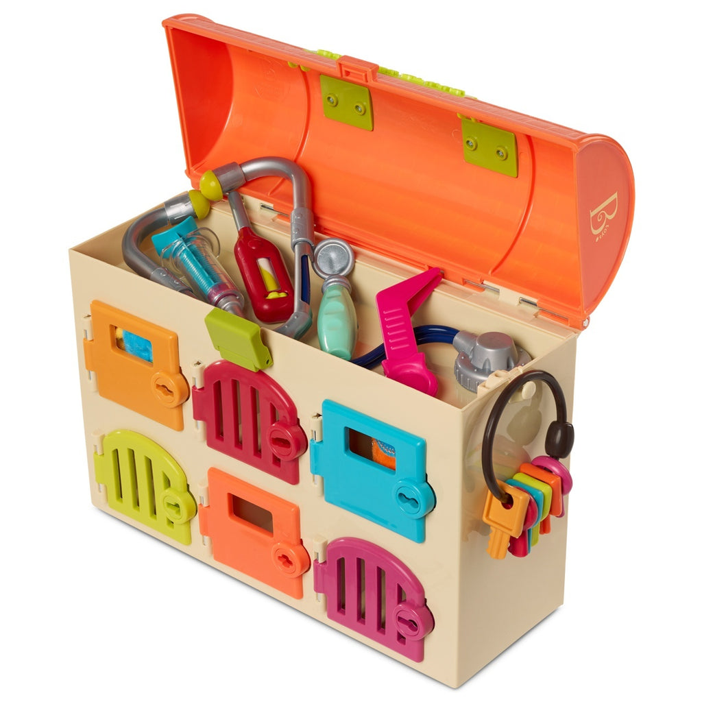 B.Toys Toy Vet Clinic with 6 Rooms and 2 Plush Animals