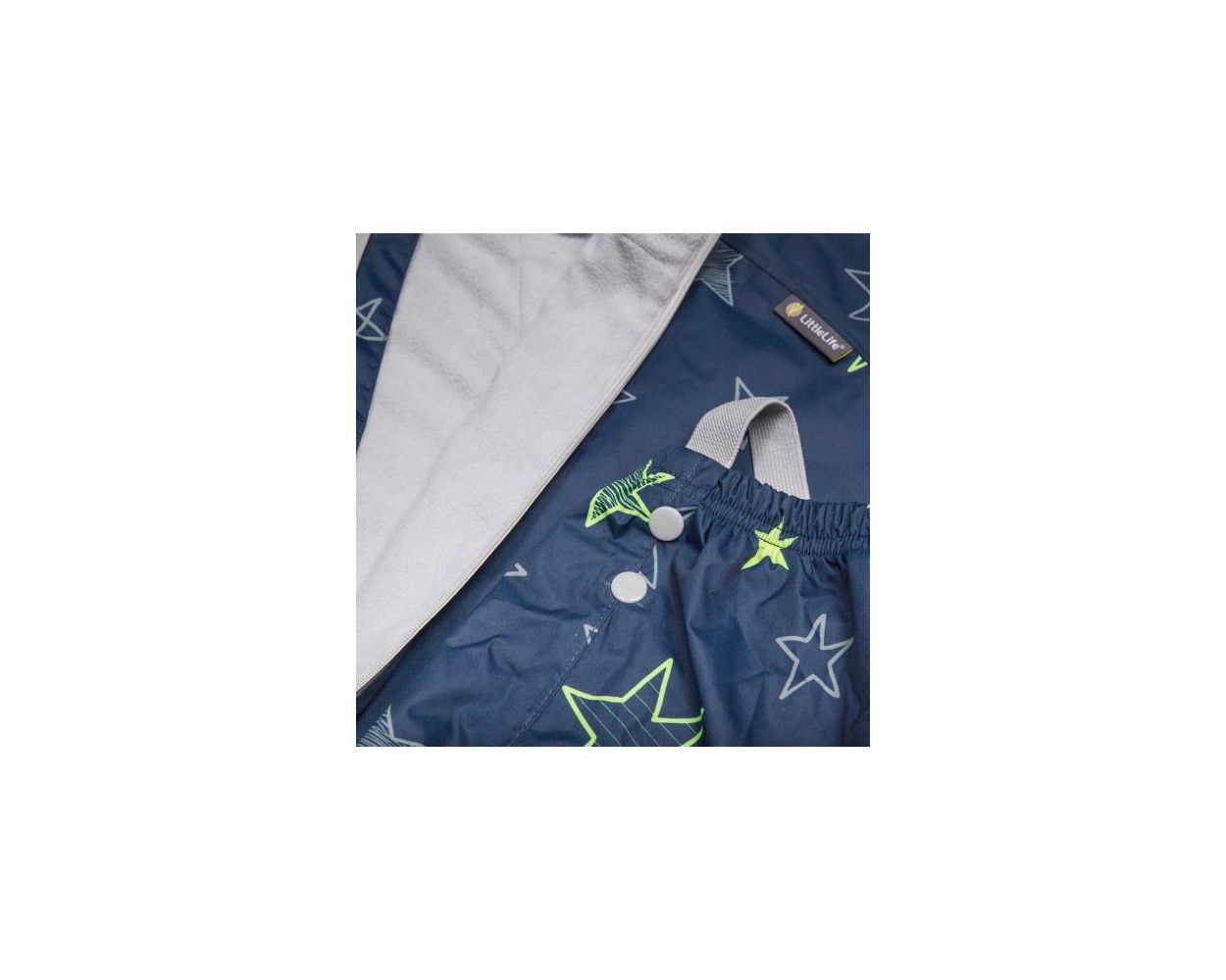 Combinezon Impermeabil Fleece Navy Stars 6-12 luni