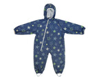 Waterproof Fleece Jumpsuit Navy Stars 6-12 months