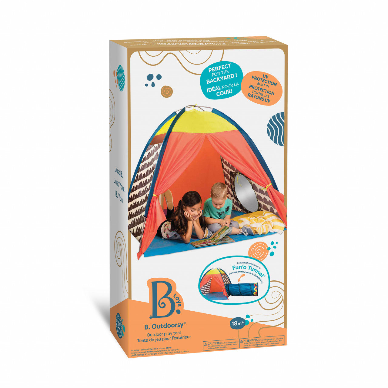 B.Toys Camping or Beach Tent with UV Protection