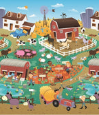 Covoras de Joaca cu Doua Fete pentru Copii Prince Lionheart City / Farm