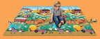 Covoras de Joaca cu Doua Fete pentru Copii Prince Lionheart City / Farm
