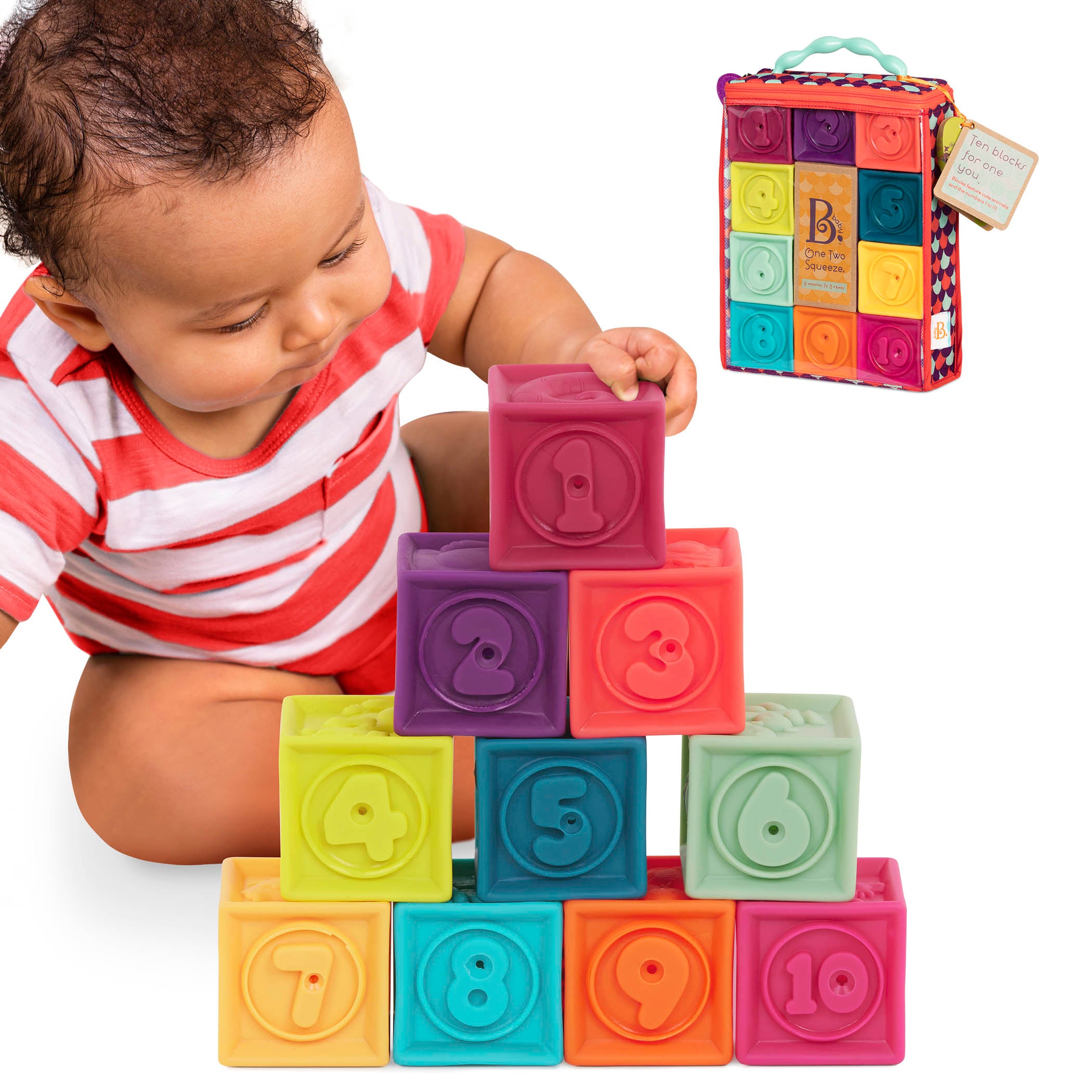 10 B.Toys Soft Blocks