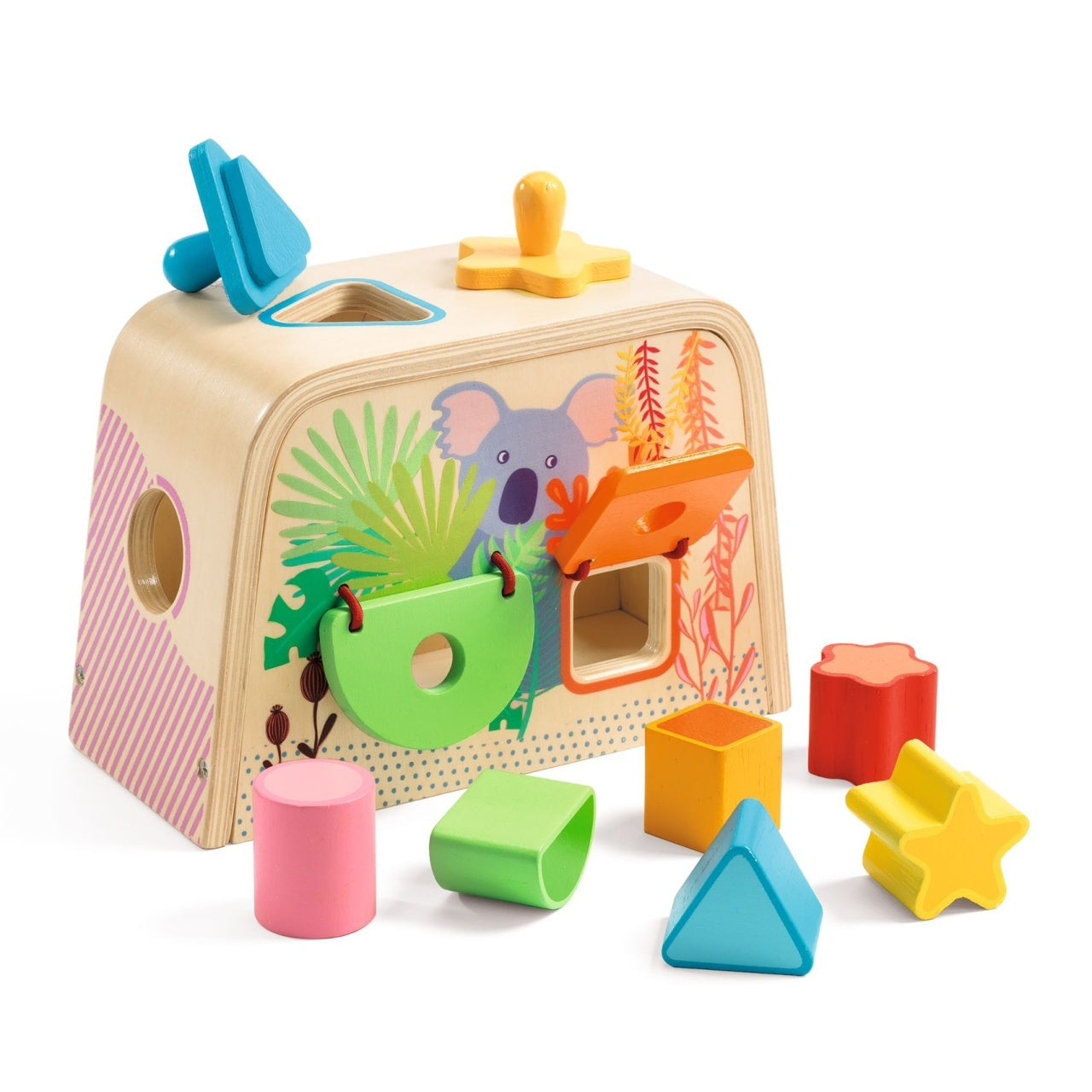 Cutie de sortat forme Multi Boita, Djeco