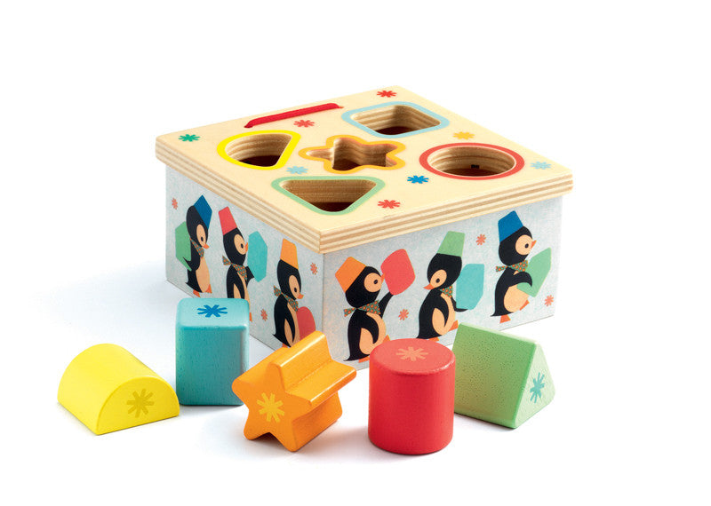 Cutie sortatoare cu pinguini, Djeco