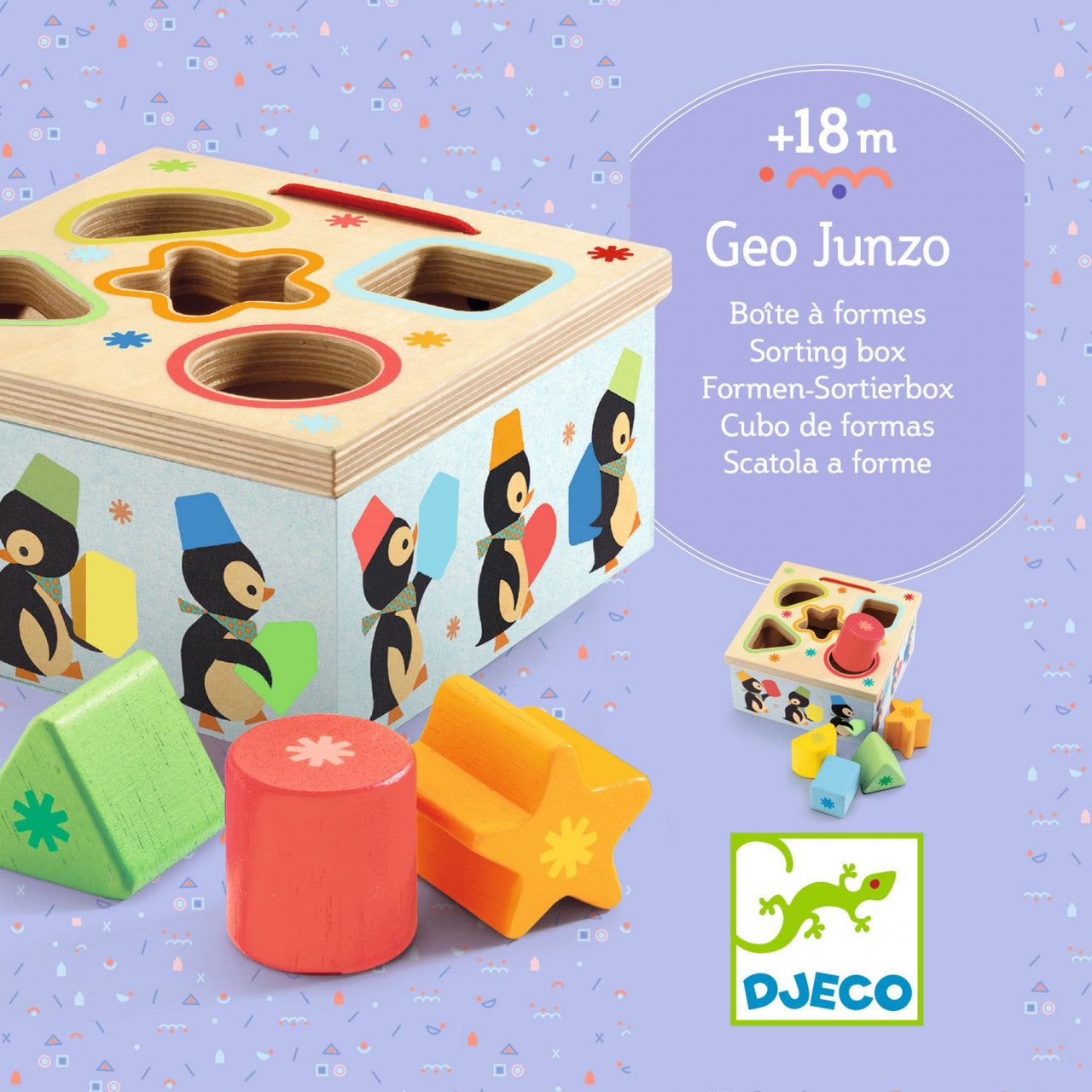 Cutie sortatoare cu pinguini, Djeco