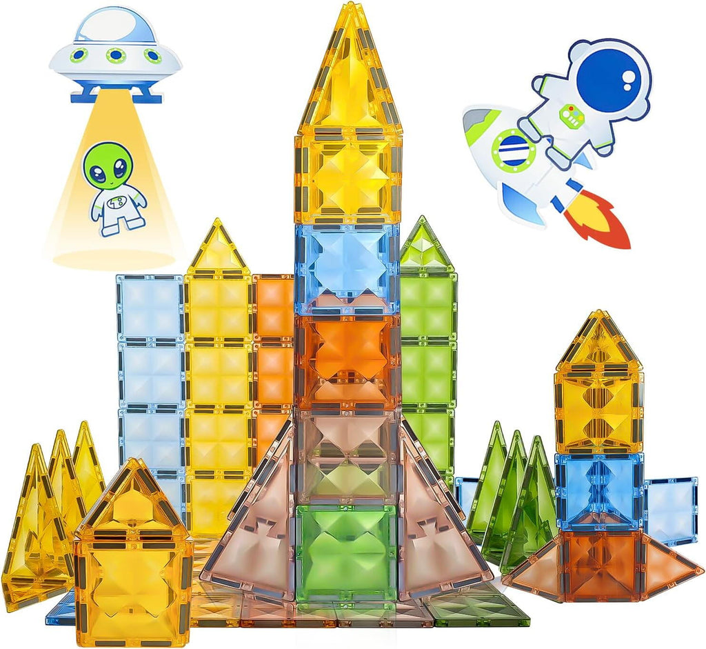 Joc magnetic Diamond - In spatiu 51 piese (7.5 cm)