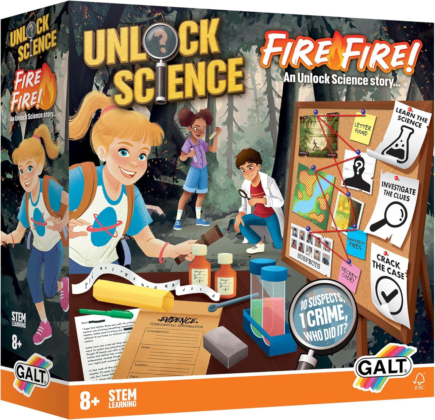 Set experimente Unlock Science: Incendiul din jungla
