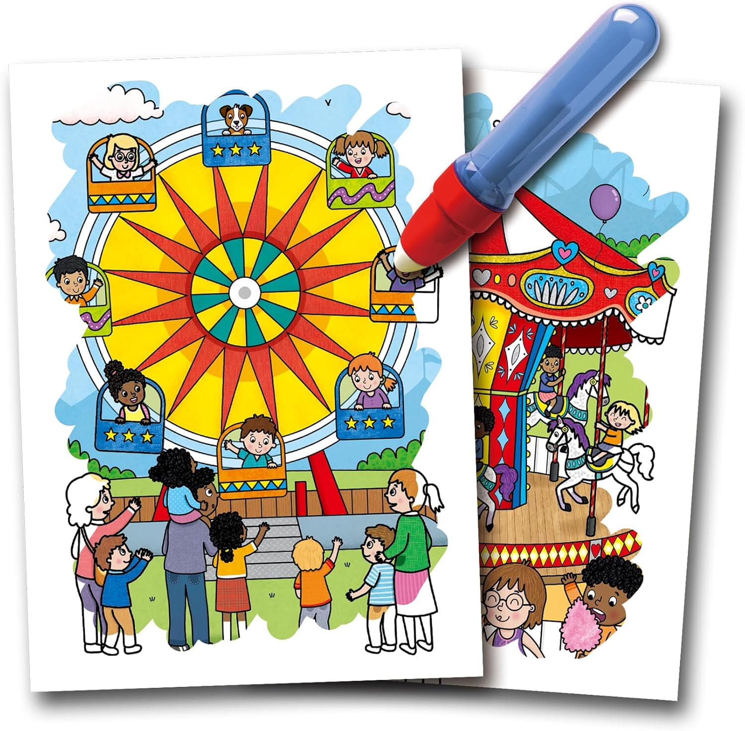 Water Magic: Carte de colorat Parcul de distractii