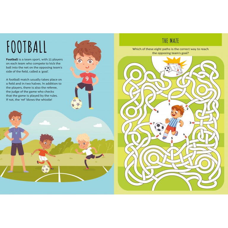 Carte de activitati cu abtibilduri - Ora de sport