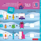 Carte cu abtibilduri si activitati Numberblocks - Magia Craciunului