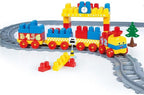 Set de constructii cu trenulet - 89 piese