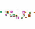 Djeco Children's room mobile decoration The Grand Parade 100 x 60 cm