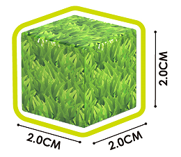 Cuburi magnetice - In natura 99 piese (2 cm)