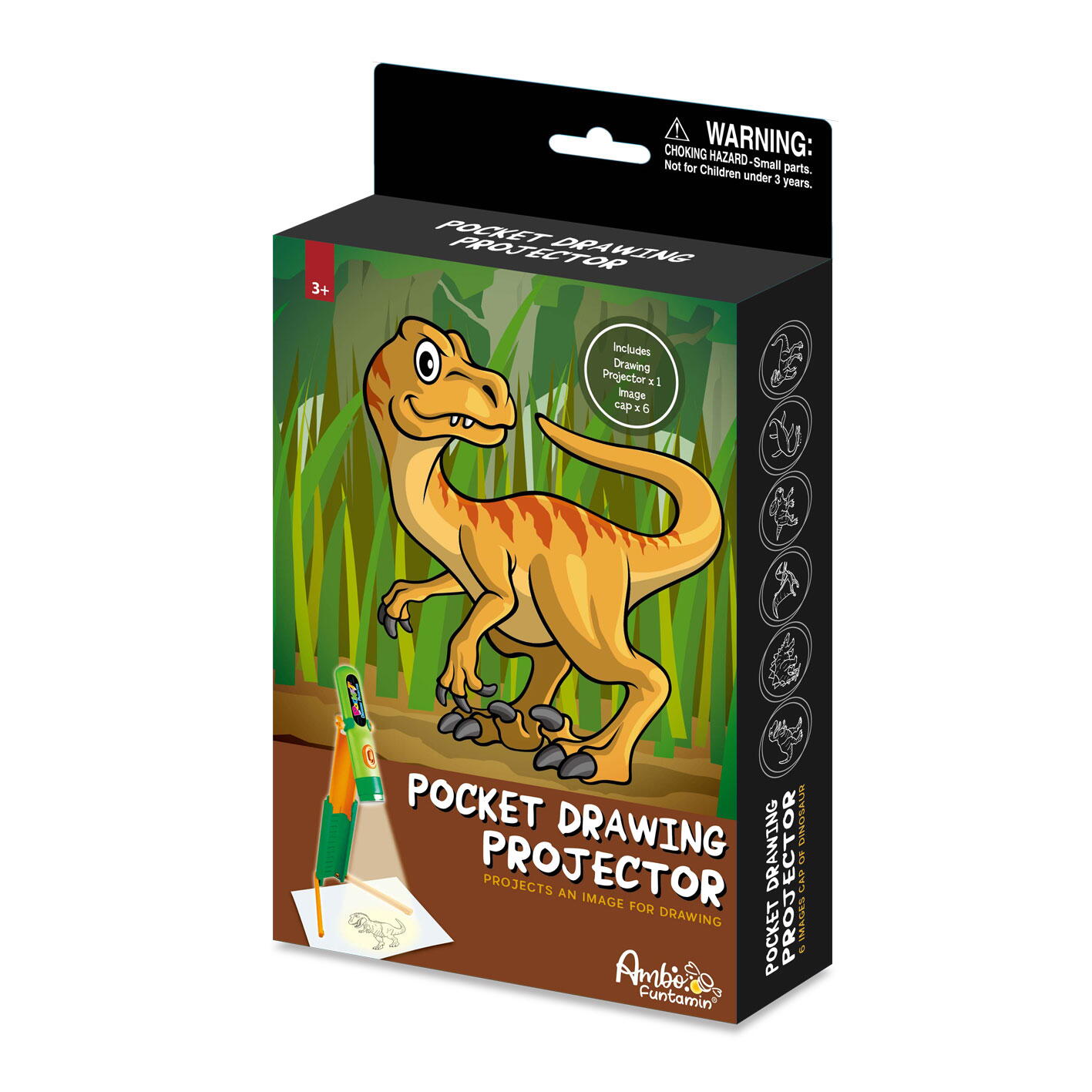 Mini proiector pentru desen - Dinozauri