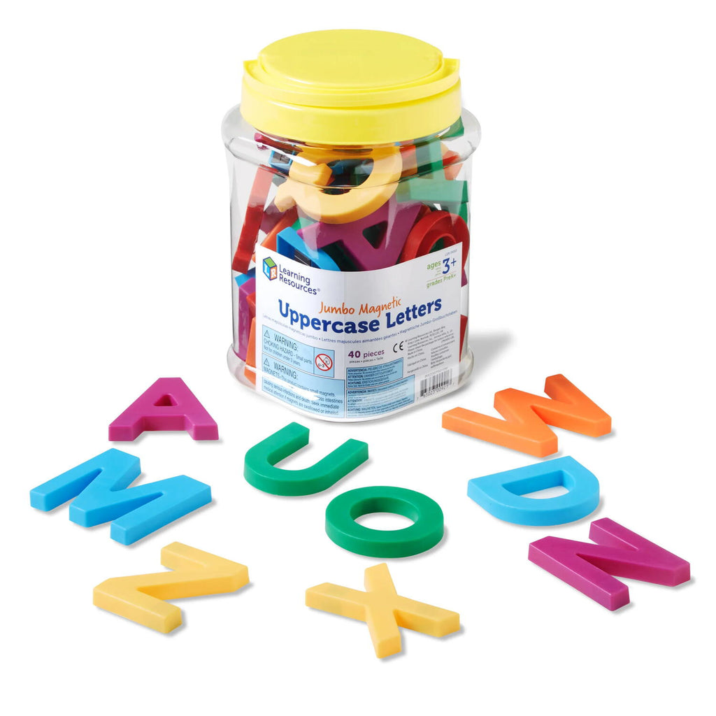 Litere de tipar magnetice "Jumbo" - set de 40 de piese