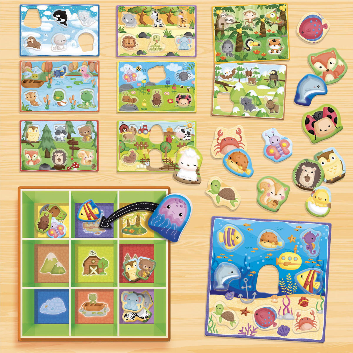 Cutiuta Montessori - Animalutele in mediul lor