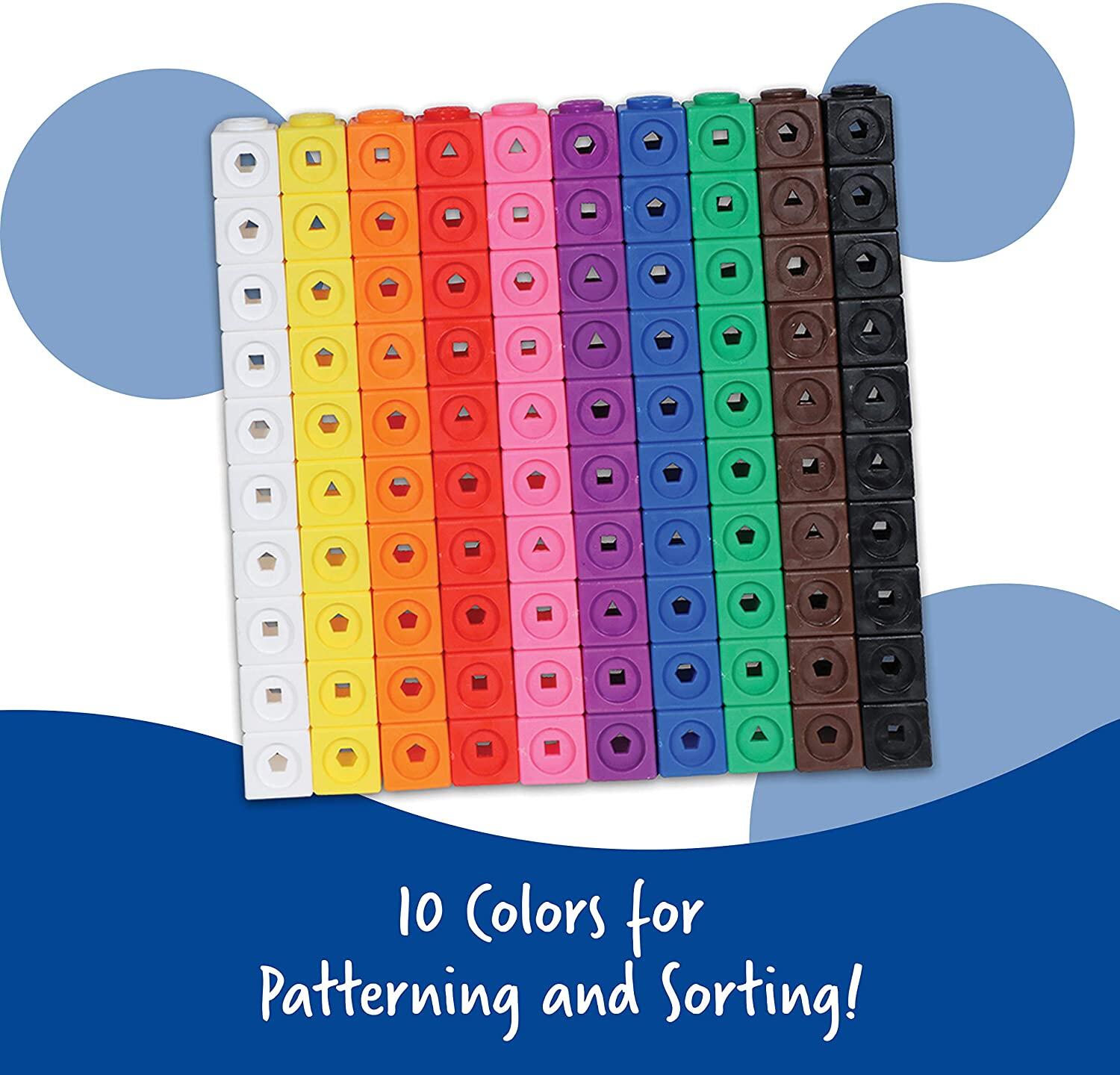 Set 100 piese MathLink® - Cuburi de construit si numarat