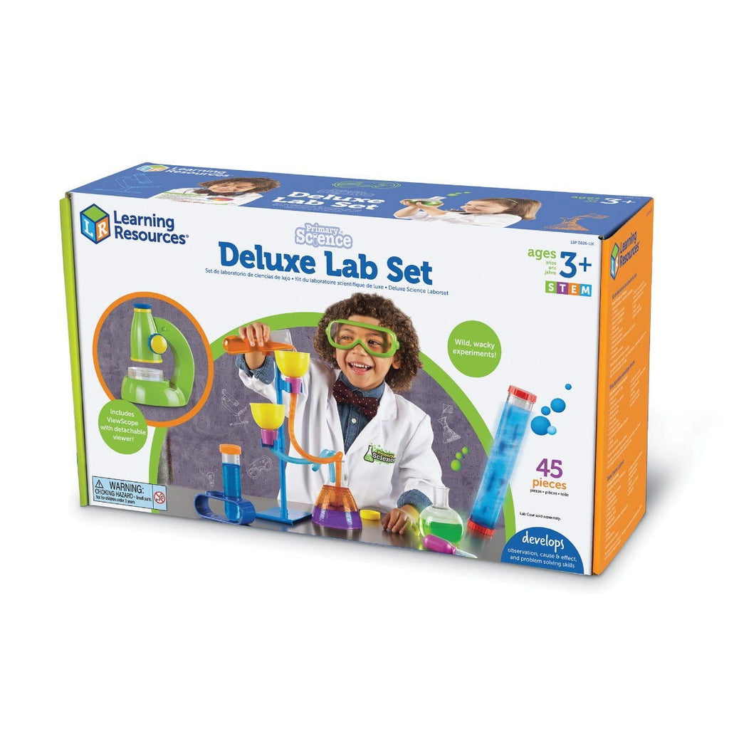 Set de stiinta primar Deluxe cu microscop