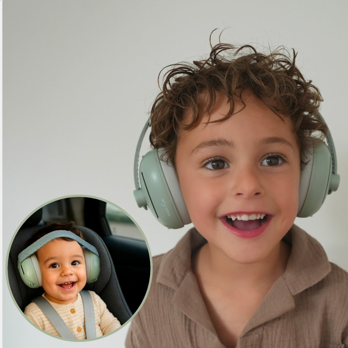 Kids EARMUFFS ear defenders sage