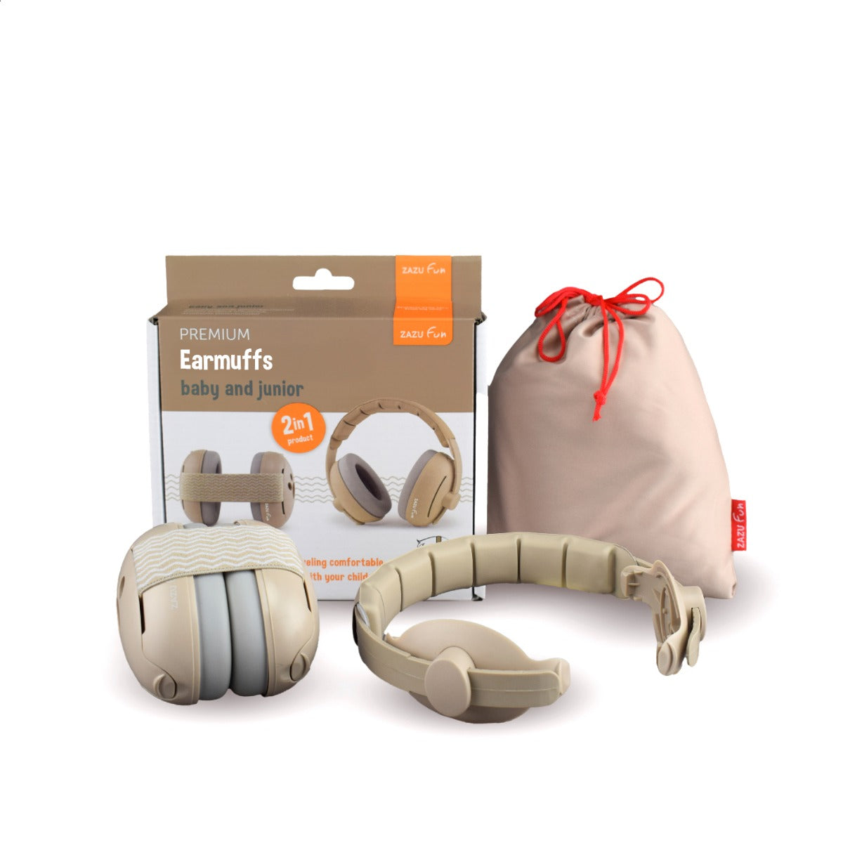 Children's EARMUFFS beige