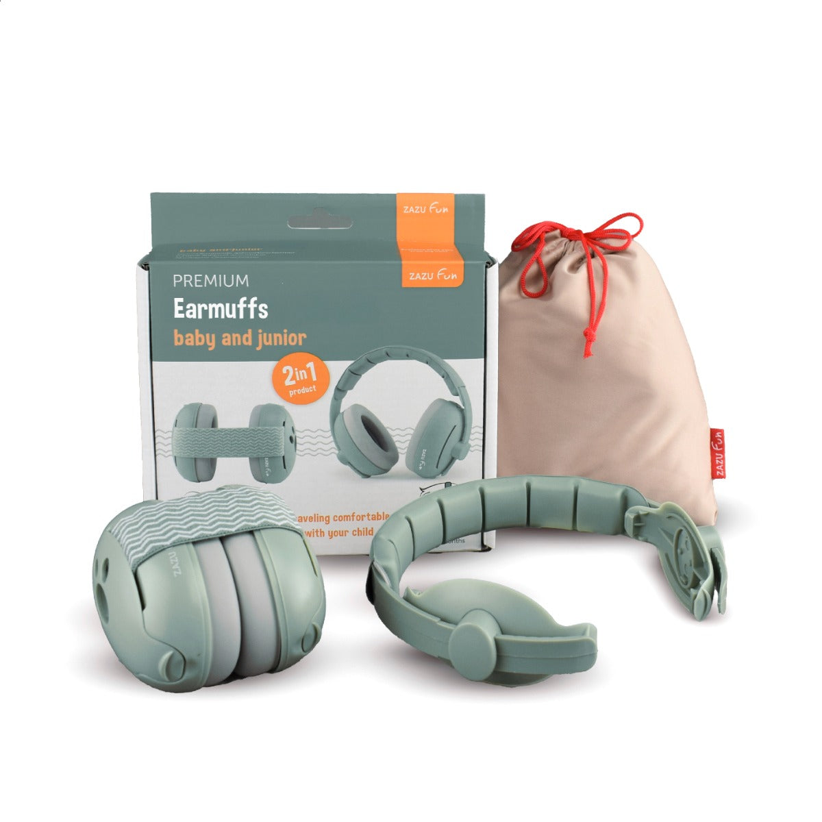 Kids EARMUFFS ear defenders sage