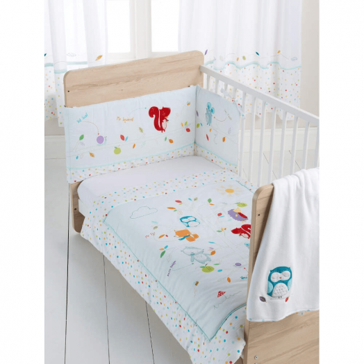 3-Piece Cot Bedding Set Sleepy Forest Friends 35-140