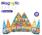Joc magnetic - Parcarea masinutelor 88 piese (5.5 cm)