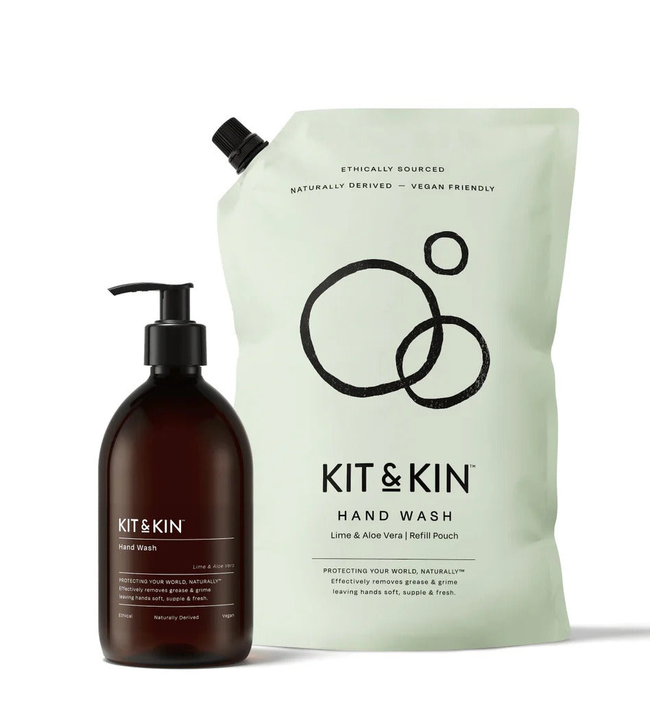 Liquid hand soap, Lime & Aloe Vera Kit and Kin 500 ml