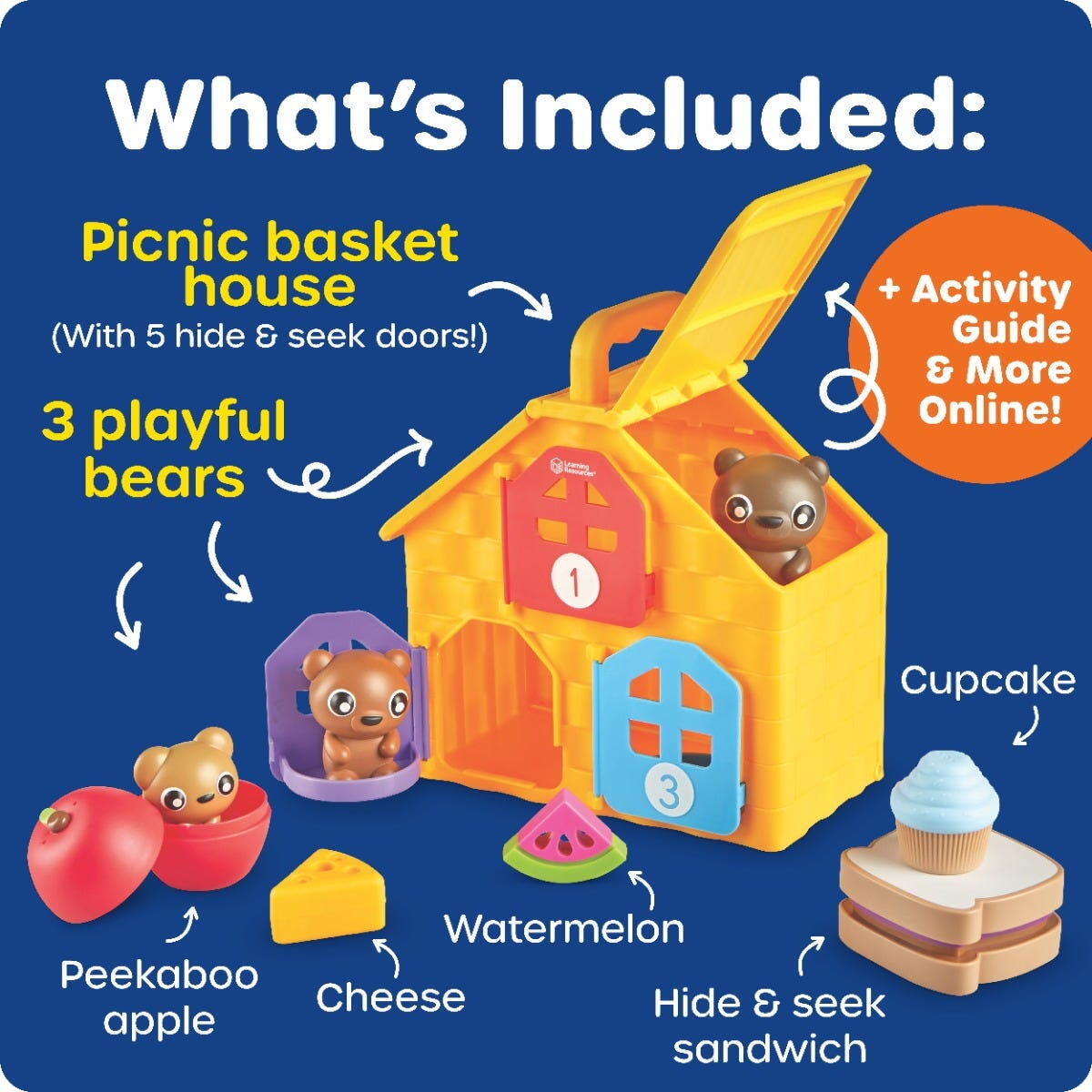 Joc Montessori - Picnic cu familia de ursuleti