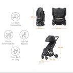 Metro+ Carucior Compact Ergobaby Slate Grey 0 - 22kg