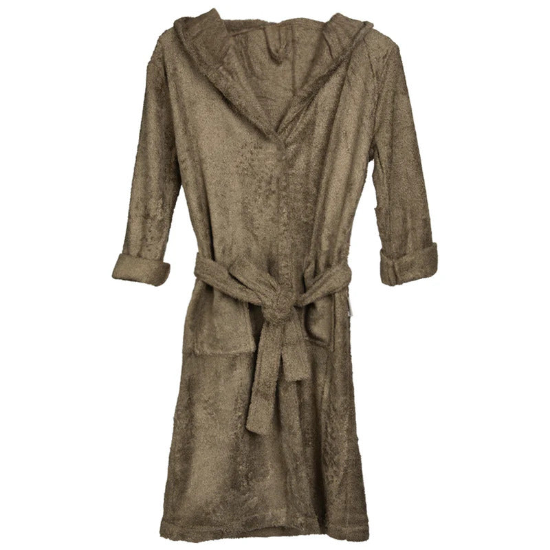 Halat de Baie Frotir din Bambus pentru Copii 4-6 ani Jungle Green