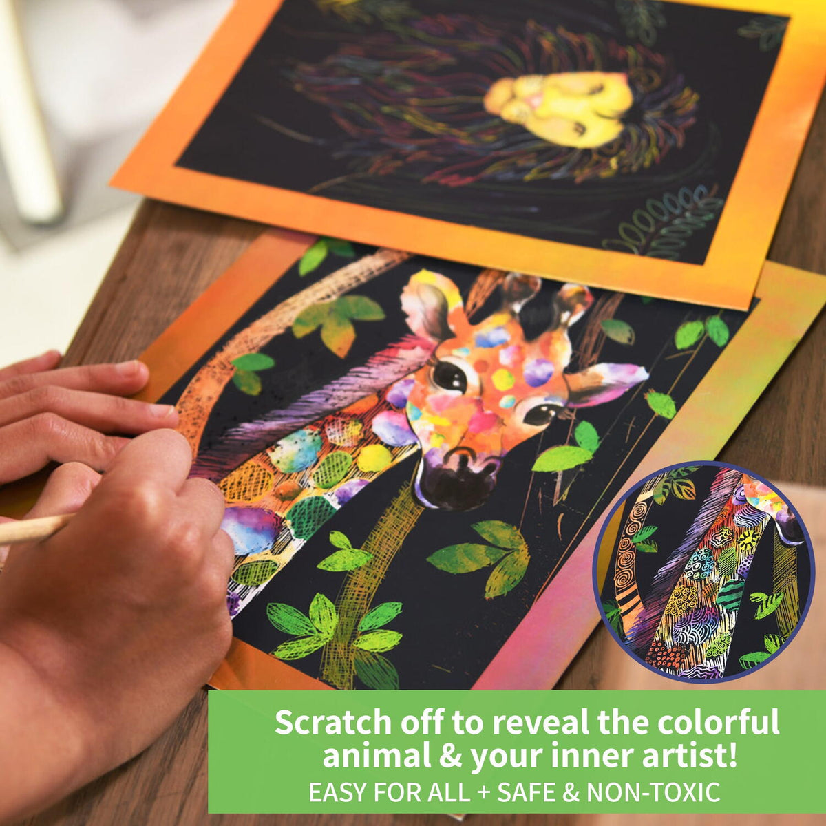 Set creativ de razuit - Superputerile animalutelor
