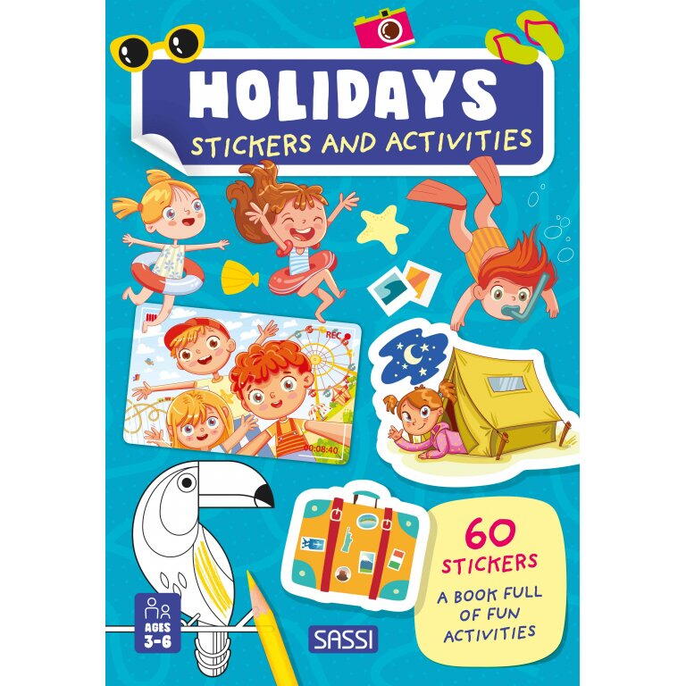 Carte de activitati cu abtibilduri - In vacanta